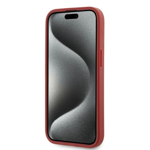 Etui Karl Lagerfeld Diagonal Quilted Script na iPhone 15 / 14 / 13 - czerwone Karl Lagerfeld