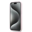 Etui Karl Lagerfeld Diagonal Quilted Script na iPhone 15 Plus / 14 Plus - różowe Karl Lagerfeld