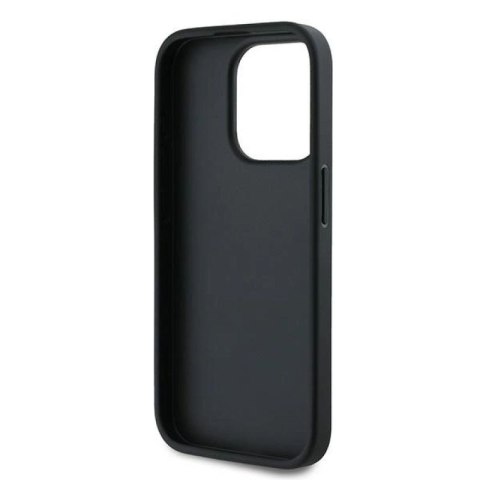 Etui Karl Lagerfeld Diagonal Quilted Script na iPhone 15 Pro Max - czarne Karl Lagerfeld