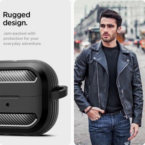 Etui Spigen Rugged Armor Samsung Galaxy Buds 3 / 3 Pro - czarne Spigen