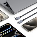 Kabel Tech-Protect UltraBoost Max L USB-C 4.0 (prosty) / USB-C 4.0 (kątowy) PD 240W 8K 40Gbps 1.5m - szary Tech-Protect