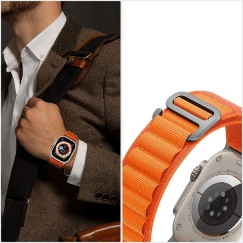 Pasek Tech-Protect Nylon Pro na Apple Watch 4 / 5 / 6 / 7 / 8 / 9 / SE / Ultra 1 / 2 (42/44/45/49 mm) - niebiesko-szary Tech-Protect