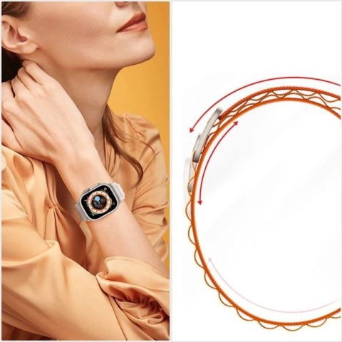 Pasek Tech-Protect Nylon Pro na Apple Watch 4 / 5 / 6 / 7 / 8 / 9 / SE / Ultra 1 / 2 (42/44/45/49 mm) - niebiesko-szary Tech-Protect