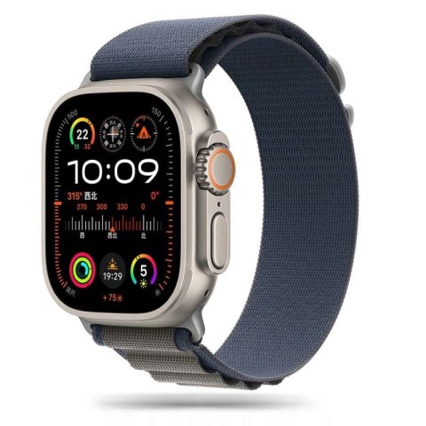 Pasek Tech-Protect Nylon Pro na Apple Watch 4 / 5 / 6 / 7 / 8 / 9 / SE / Ultra 1 / 2 (42/44/45/49 mm) - niebiesko-szary Tech-Protect