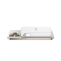 Powerbank Tech-Protect LifeMag PB31 z MagSafe 10000mAh 15W USB-C / USB-A / wbudowane kable USB-C / Lightning - biały Tech-Protect