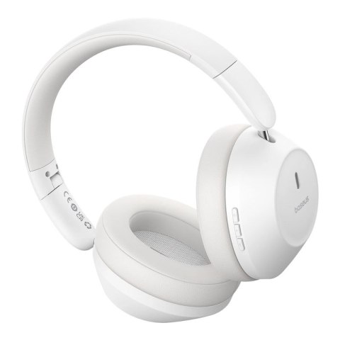 Słuchawki bezprzewodowe Baseus Bass 30 Max nauszne Bluetooth 5.3 - białe Baseus