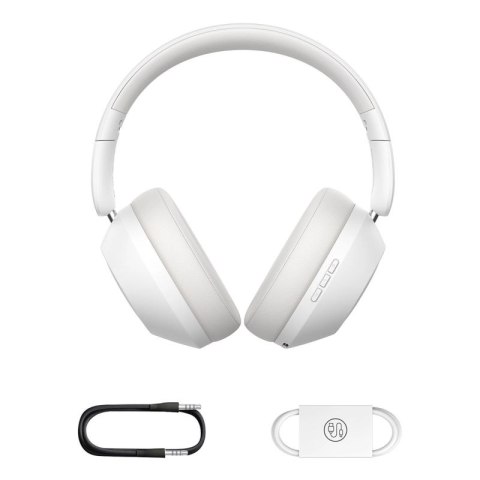 Słuchawki bezprzewodowe Baseus Bass 30 Max nauszne Bluetooth 5.3 - białe Baseus
