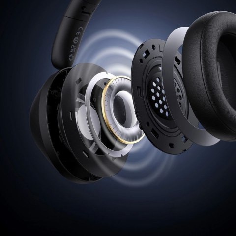 Słuchawki bezprzewodowe Baseus Bass 30 Max nauszne Bluetooth 5.3 - czarne Baseus