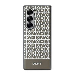 Etui DKNY Repeat Pattern Bottom Stripe na Samsung Galaxy Z Fold 6 - brązowe DKNY