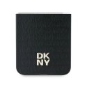 Etui DKNY Repeat Pattern Stack Logo na Samsung Galaxy Z Flip6 - czarne DKNY