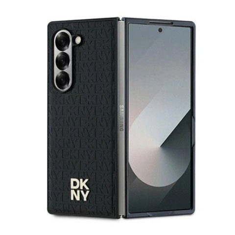 Etui DKNY Repeat Pattern Stack Logo na Samsung Galaxy Z Fold6 - czarne DKNY