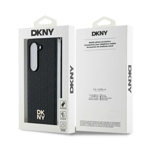 Etui DKNY Repeat Pattern Stack Logo na Samsung Galaxy Z Fold6 - czarne DKNY
