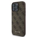Etui Guess 4G Classic na iPhone 16 Pro - brązowe Guess