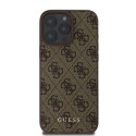 Etui Guess 4G Classic na iPhone 16 Pro - brązowe Guess