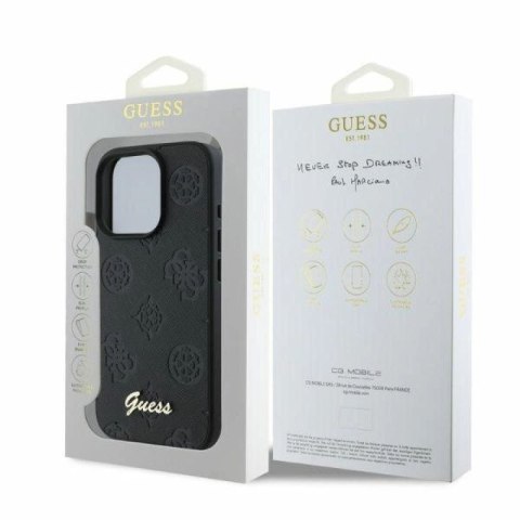 Etui Guess 4G Classic na iPhone 16 Pro - czarne Hikvision