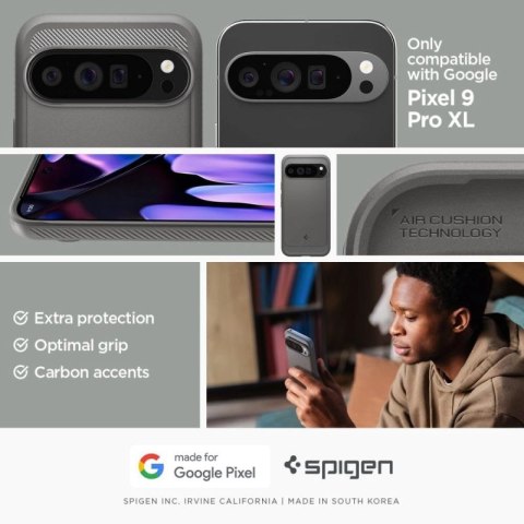 Etui Spigen Rugged Armor na Google Pixel 9 Pro XL - szare Spigen