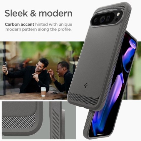 Etui Spigen Rugged Armor na Google Pixel 9 Pro XL - szare Spigen