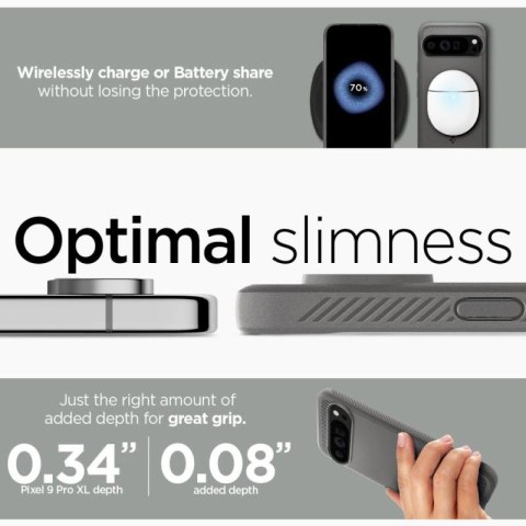 Etui Spigen Rugged Armor na Google Pixel 9 Pro XL - szare Spigen