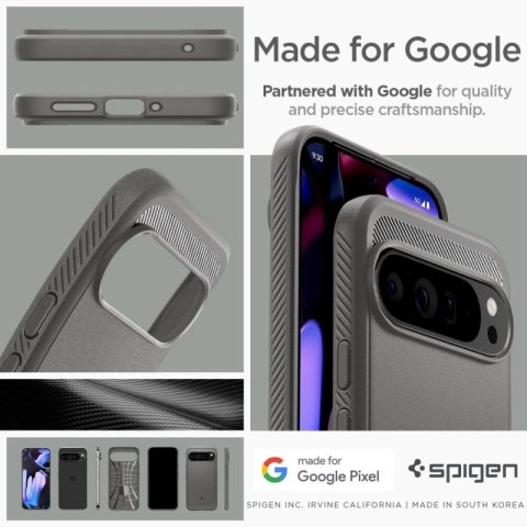 Etui Spigen Rugged Armor na Google Pixel 9 Pro XL - szare Spigen