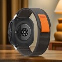 Pasek Tech-Protect Nylon na Samsung Galaxy Watch Ultra (47 mm) - czarno-pomarańczowy Tech-Protect