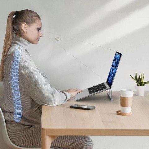 Podstawka Tech-Protect ULS100 uniwersalna do laptopów do 16" - srebrna Tech-Protect