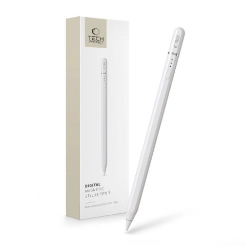 Rysik Tech-Protect Digital Magnetic Stylus Pen 3 magnetyczny do tabletu iPad - biały Tech-Protect