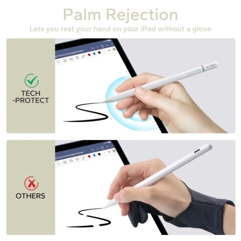 Rysik Tech-Protect Digital Magnetic Stylus Pen 3 magnetyczny do tabletu iPad - biały Tech-Protect