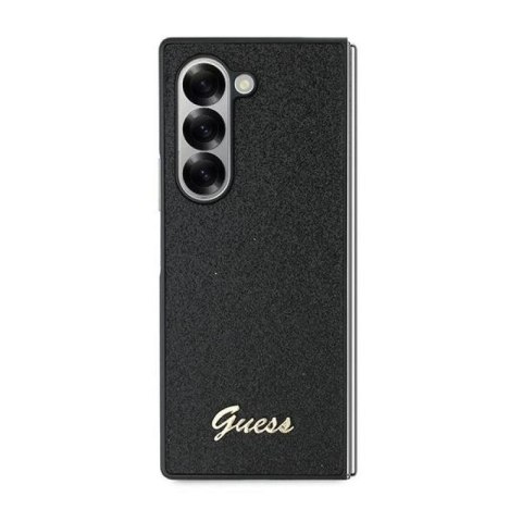 Etui Guess 4G Glitter Script na Samsung Galaxy Z Fold 6 - czarne Guess