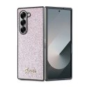 Etui Guess 4G Glitter Script na Samsung Galaxy Z Fold 6 - różowe Guess