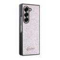 Etui Guess 4G Glitter Script na Samsung Galaxy Z Fold 6 - różowe Guess