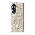 Etui Guess 4G Glitter Script na Samsung Galaxy Z Fold 6 - złote Guess