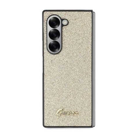 Etui Guess 4G Glitter Script na Samsung Galaxy Z Fold 6 - złote Guess