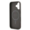 Etui Guess 4G Ring Classic Logo MagSafe na iPhone 16 Plus - brązowe Guess