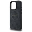 Etui Guess 4G Ring Classic Logo MagSafe na iPhone 16 Pro Max - czarne Guess
