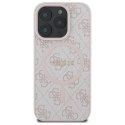 Etui Guess 4G Ring Classic Logo MagSafe na iPhone 16 Pro Max - różowe Guess