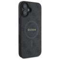 Etui Guess 4G Ring Classic Logo MagSafe na iPhone 16 - czarne Guess