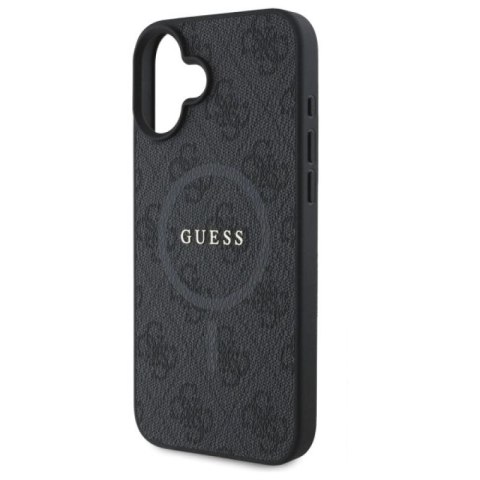 Etui Guess 4G Ring Classic Logo MagSafe na iPhone 16 - czarne Guess