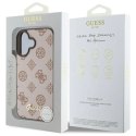 Etui Guess Peony Script MagSafe na iPhone 16 - brązowe Guess