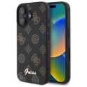 Etui Guess Peony Script MagSafe na iPhone 16 - czarne Guess