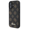Etui Guess Peony Script MagSafe na iPhone 16 - czarne Guess