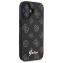 Etui Guess Peony Script MagSafe na iPhone 16 - czarne Guess