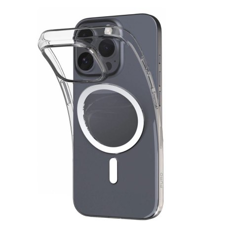 Etui silikonowe Puro 03 Mag MagSafe do iPhone 16 Pro - przezroczyste Puro
