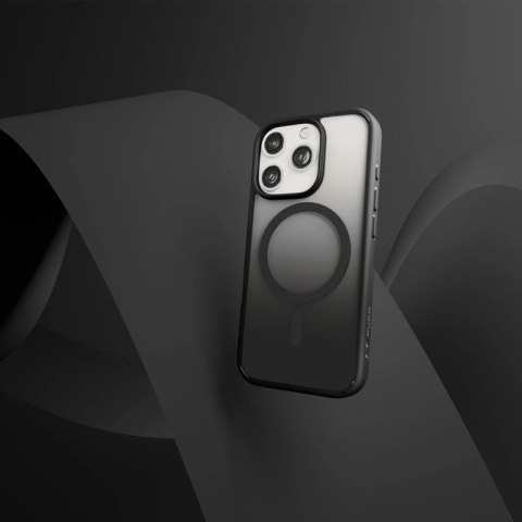 Etui silikonowe Puro Gradient MagSafe do iPhone 16 Pro Max - czarne Puro