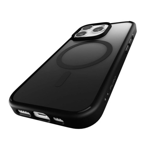Etui silikonowe Puro Gradient MagSafe do iPhone 16 Pro Max - czarne Puro