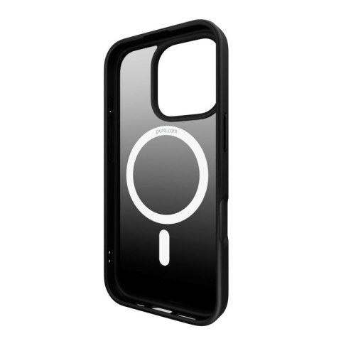 Etui silikonowe Puro Gradient MagSafe do iPhone 16 Pro - czarne Puro