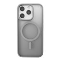 Etui silikonowe Puro Gradient MagSafe do iPhone 16 Pro - srebrne Puro