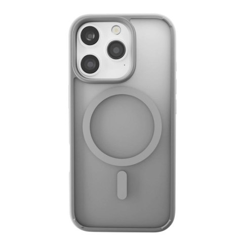 Etui silikonowe Puro Gradient MagSafe do iPhone 16 Pro - srebrne Puro