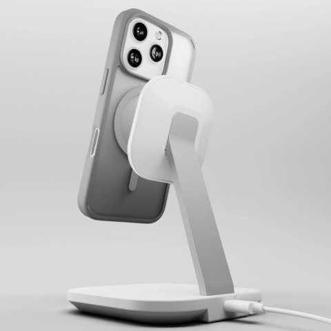 Etui silikonowe Puro Gradient MagSafe do iPhone 16 Pro - srebrne Puro