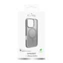 Etui silikonowe Puro Gradient MagSafe do iPhone 16 Pro - srebrne Puro