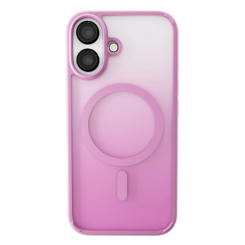 Etui silikonowe Puro Gradient MagSafe do iPhone 16 - różowe Puro